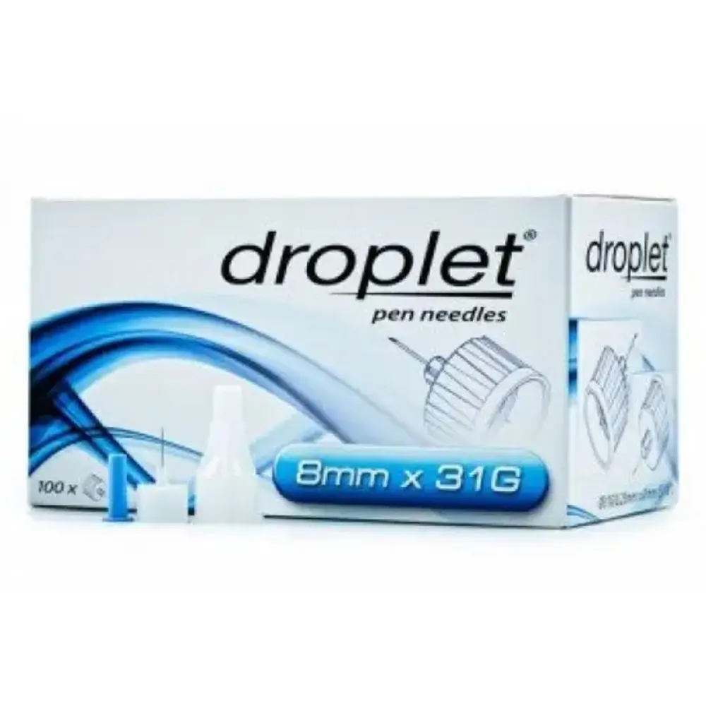 Голки для шприц-ручок Droplet 8х0.25 мм, 31G