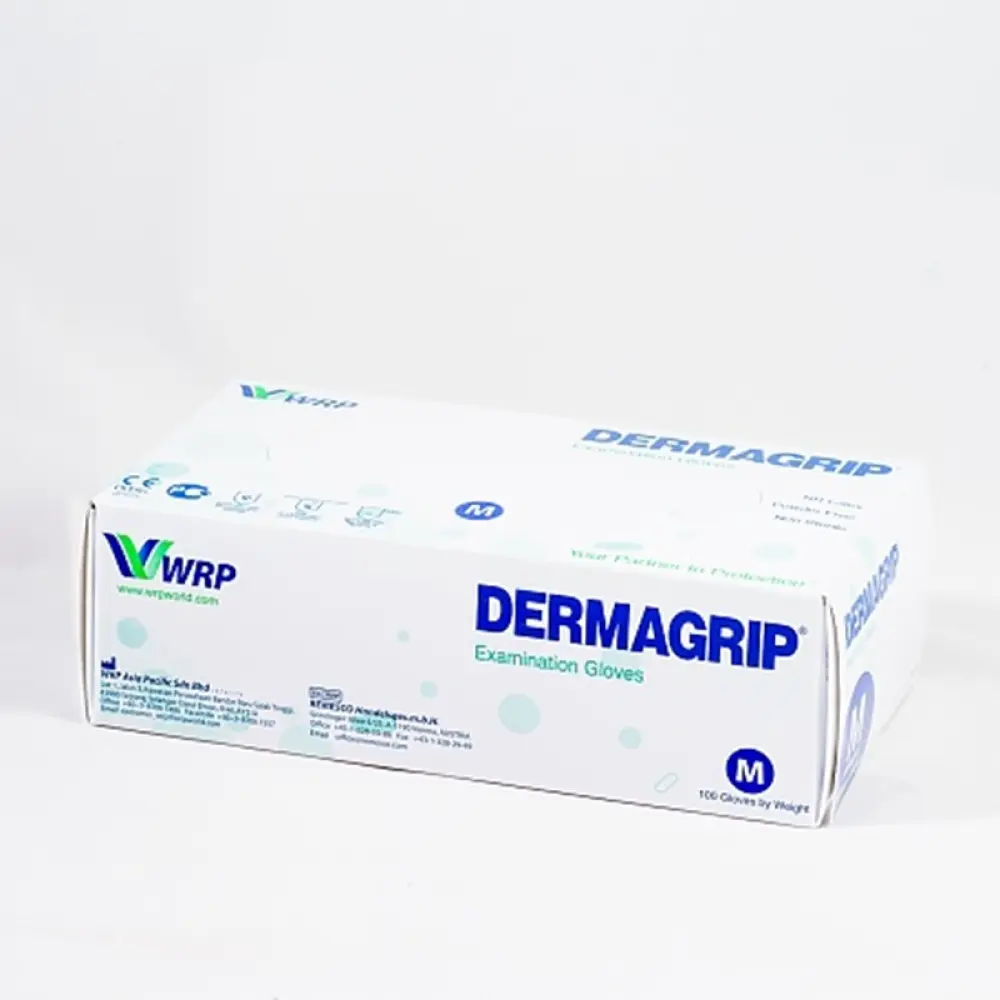 Оглядові рукавички DERMAGRIP® Латексні Непудровані