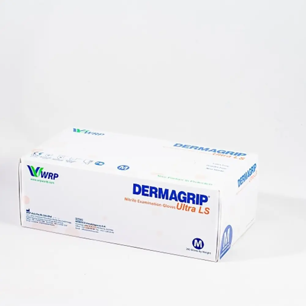 Оглядові рукавички DERMAGRIP® Ультра ЛС Нітрилові