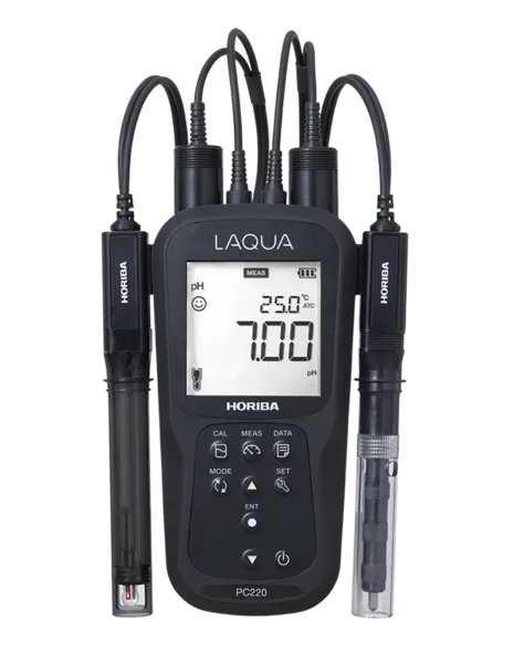 pH-метр/кондуктометр/солемір HORIBA LAQUA PC220 (з підключенням до ПК)