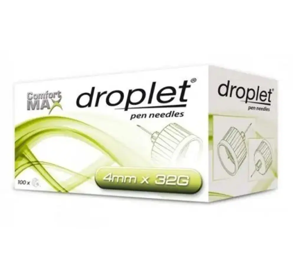 Голки для шприц-ручок Droplet 4х0.23 мм, 32G