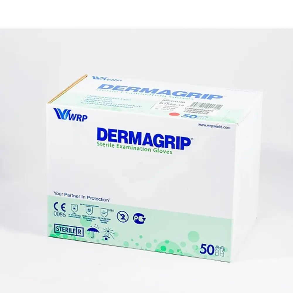 Оглядові рукавички DERMAGRIP® NR Латексні Стерильні