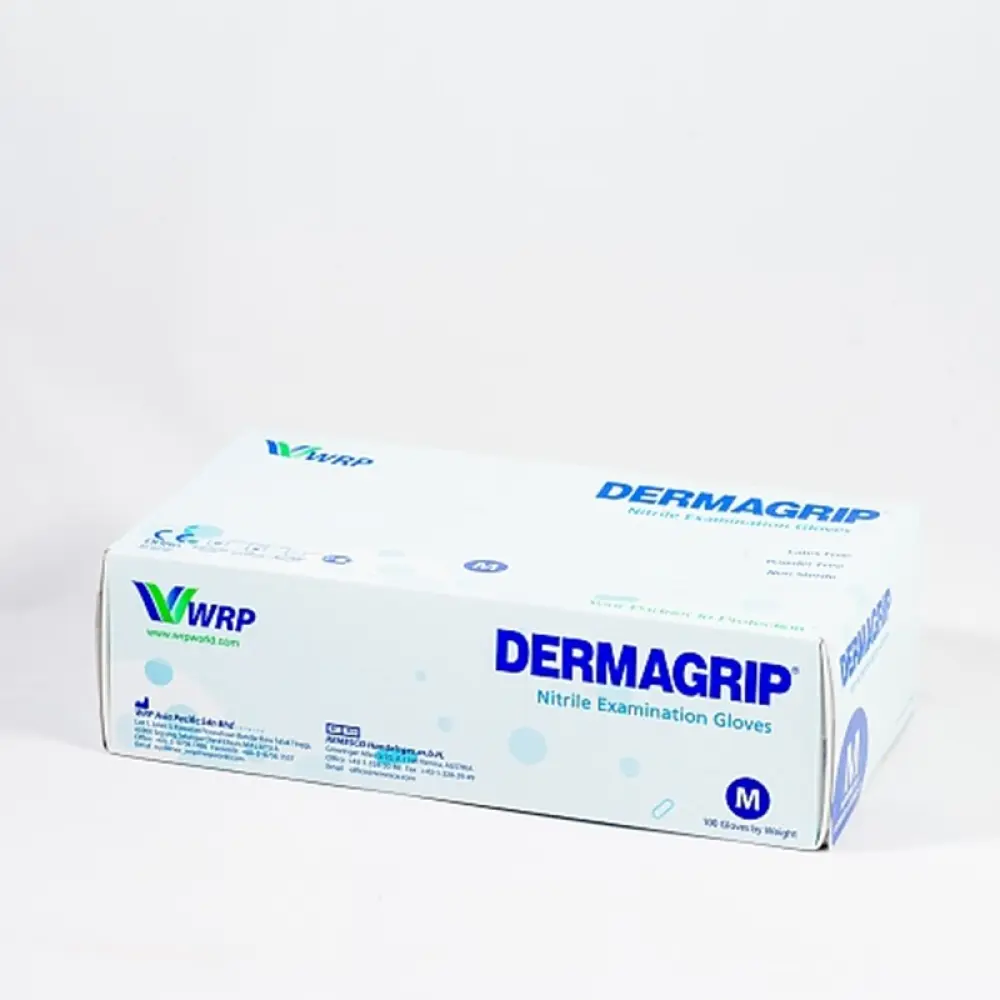 Оглядові рукавички DERMAGRIP® Нітрилові Непудровані