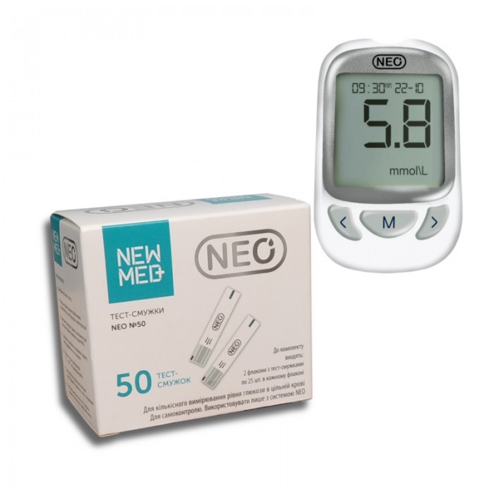 Глюкометр NEWMED NEO + 50 тест-смужок